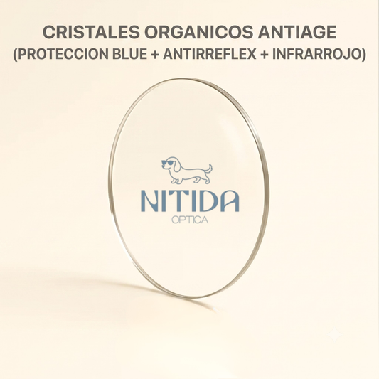 Cristales Orgánicos Antiage (Blue Light Cut + Antirreflex + Infrarrojo)