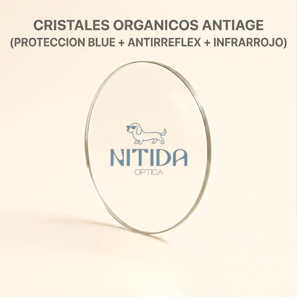 Cristales Orgánicos Antiage (Blue Light Cut + Antirreflex + Infrarrojo)