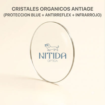 Cristales Orgánicos Antiage (Blue Light Cut + Antirreflex + Infrarrojo)